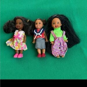 Vintage Barbie KELLY 1994 African American DOLL clothes shoes lot